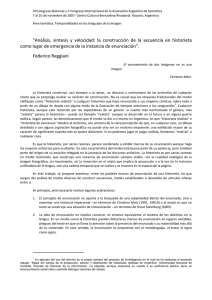 "Análisis, síntesis y velocidad: la construcción de la secuencia en