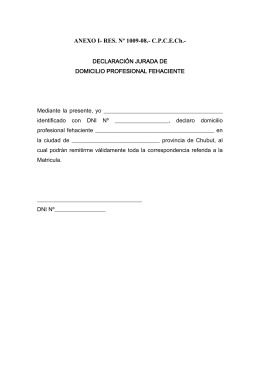 DECLARACIÓN JURADA DE COMPROMISO DE PAGO. Yo