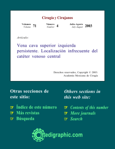Vena cava superior izquierda persistente