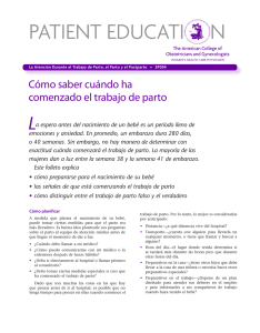 Spanish Patient Education Pamphlet, SP004, Cómo saber cuándo
