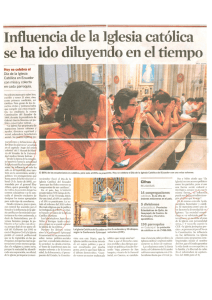 Inﬂuencia de la iglesia católica