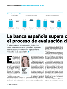 La banca española supera con éxito el proceso de