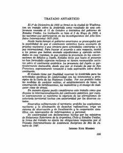 Tratado Antártico. - Facultad de Derecho