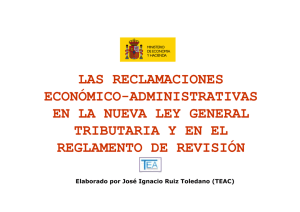 las reclamaciones económico-administrativas en la nueva ley