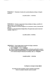 PROBLEMA 1°.- Determinar el núcleo dela sección indicada en la