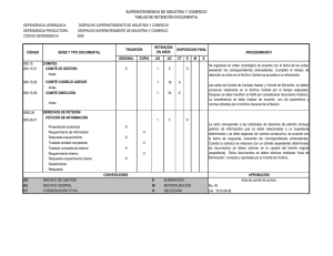 Tablas de Retención Documental - Superintendencia de Industria y