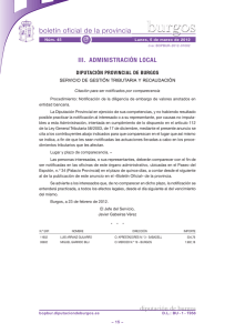 Anuncio 201201002 - Boletín Oficial de la Provincia de Burgos