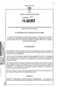 Decreto 0750 - Presidencia de la República de Colombia