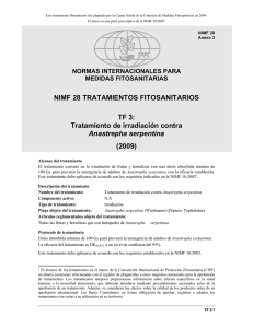NIMF 28 TRATAMIENTOS FITOSANITARIOS TF 3: Tratamiento de