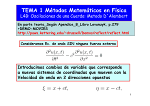 TEMA 1 Métodos Matemáticos en Física