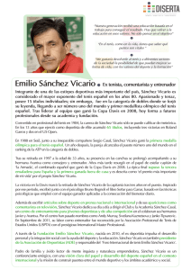 Emilio Sánchez Vicario Ex tenista, comentarista y entrenador