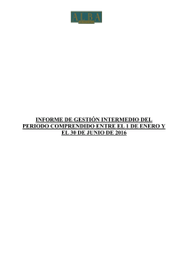 informe de gestión intermedio del periodo comprendido