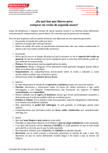 ¿En qué hay que fijarse para comprar un coche