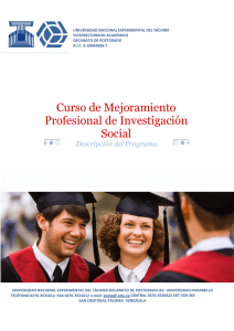 Curso de Mejoramiento Profesional de Investigación Social