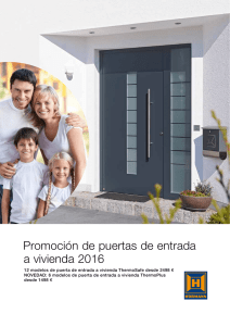 Promoción de puertas de entrada a vivienda 2016