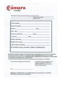 Solicitud de Antecedentes Penales