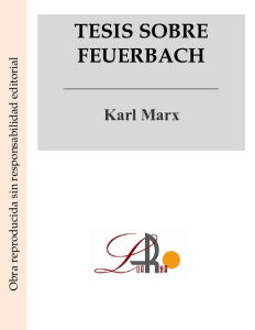 Tesis sobre Feuerbach