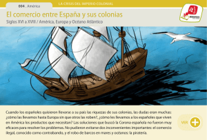 El comercio entre España y sus colonias