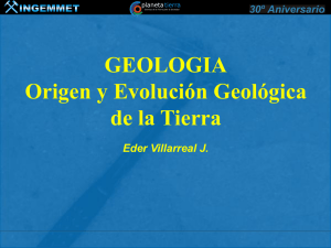 GEOLOGIA Origen y Evolución Geológica de la Tierra