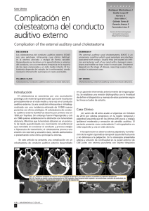 Complicación en colesteatoma del conducto auditivo externo
