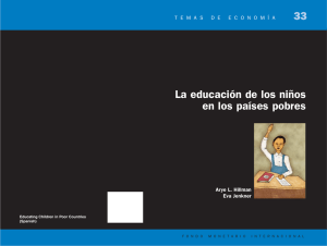 Temas de economía 33 -- La educación de los niños en los países