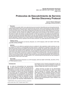 Protocolos de Descubrimiento de Servicio Service Discovery Protocol