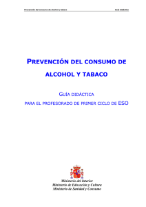 Prevención del consumo de alcohol y tabaco Guía didáctica