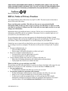 HIPAA Notice of Privacy Practices/Notificación de prácticas de