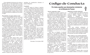 Código de Conducta - Diocese of Tucson