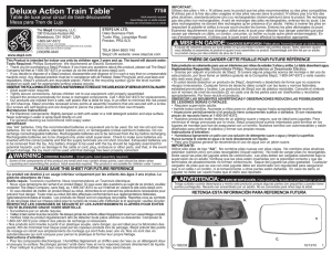 Deluxe Action Train Table