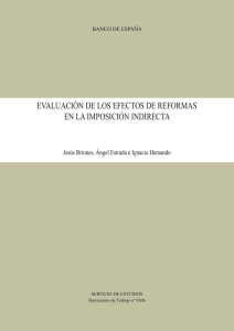 Evaluación de los efectos de reformas en la imposición indirecta (1