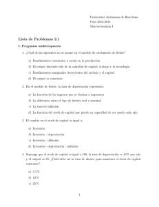 Lista de Problemas 2.1