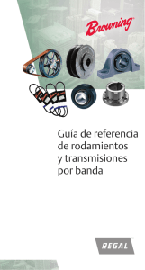 Guía de referencia de rodamientos y transmisiones por banda