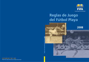 Reglas de Juego del Fútbol Playa