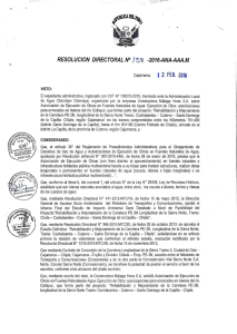 Page 1 º. Rič4 RESOLUCION DIRECTORAL Nº ) S3 -2016