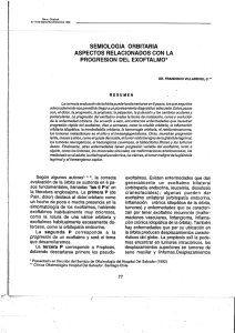 semiologia orbitaria aspectos relac¡onados con la progresion del