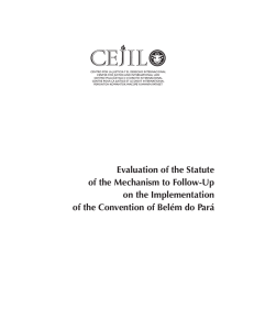 Evaluation of the Statute of the Mechanism to Follow-Up on