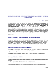 Contrato TELEFAX - Ministerio de Desarrollo Social