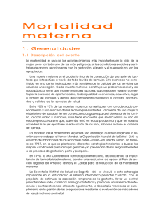 Mortalidad Materna - Secretaría Distrital de Salud