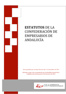 estatutos - Confederación de Empresarios de Andalucía