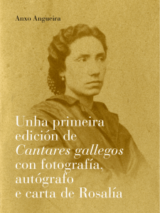 Unha primeira edición de Cantares gallegos con fotografía