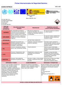 Nº CAS 7697-37-2. International Chemical Safety Cards (WHO/IPCS
