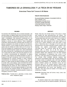 tumores de la granulosa y la teca en 93 yeguas