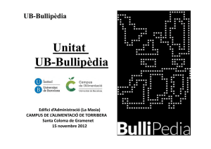 Unitat UB-Bullipèdia - Universitat de Barcelona