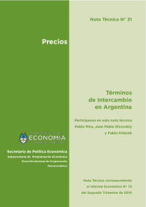 Nº30 • Precios Términos de Intercambio en Argentina