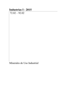 Minerales de Uso Industrial - Universidad de Buenos Aires