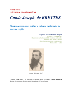 Conde Joseph de BRETTES - Historia de la Astronomía
