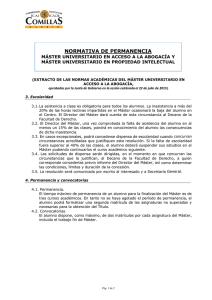 NORMATIVA DE PERMANENCIA