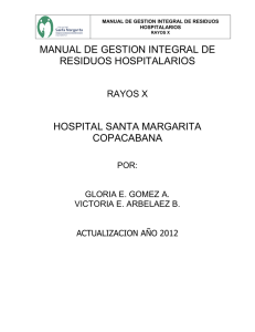 MANUAL DE GESTION INTEGRAL DE RESIDUOS HOSPITALARIOS
