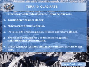 1. Tipos de glaciares Glaciar